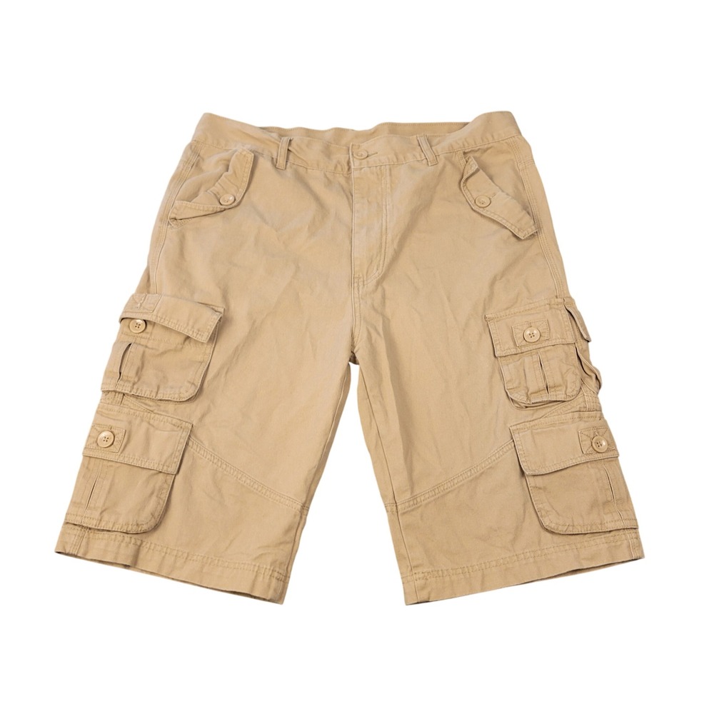 LL X Cargo Shorts Men 38 Relaxed Fit Casual Outdoor Khaki Multiple Pockets